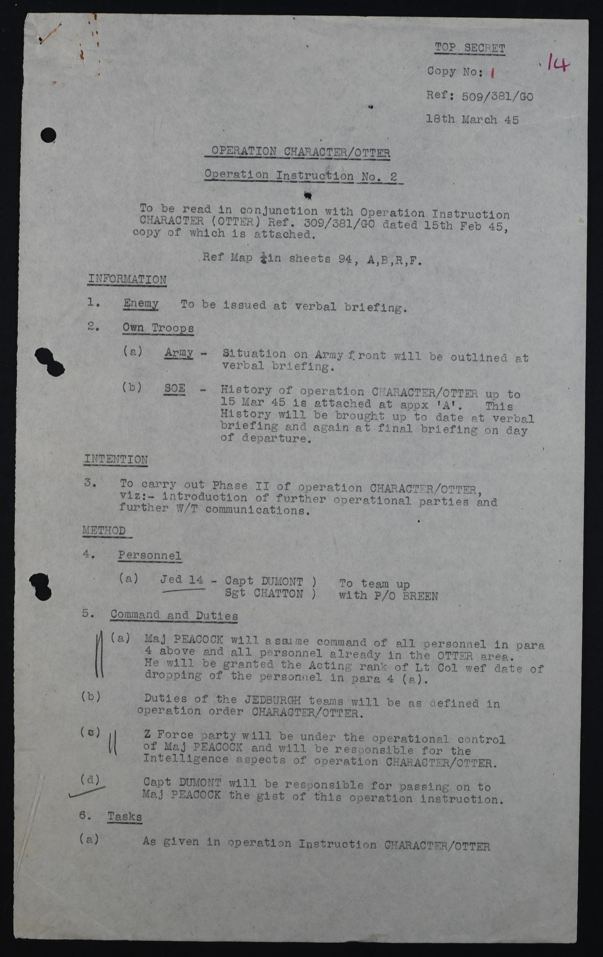 Op instruction copy