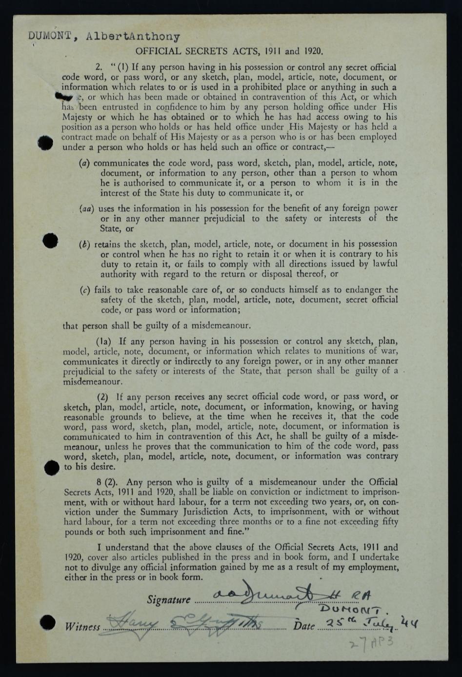 Form A.4 front